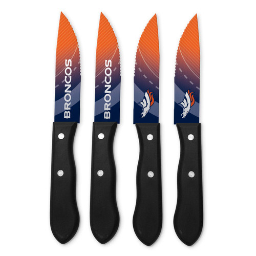 Sports Vault NFL Denver Broncos Steak Knive Set - SKNFL10 Sports Vault NFL Denver Broncos Steak Knive Set - SKNFL10