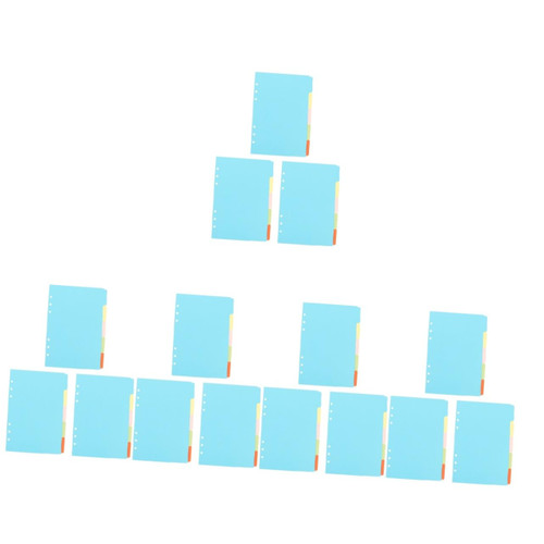 Ciieeo 75 Pcs Index Separator Page Binder with Dividers Page Dividers Convenient Tab Dividers A5 File Dividers Page Tabs Folders Binder Dividers with Tabs Office Decorate Account Paper