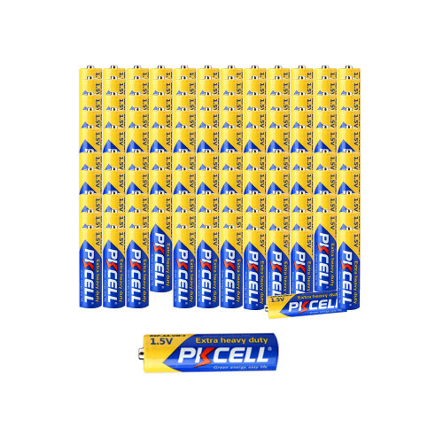 PKCELL 1.5V AA Battery R6P Carbon Duty Battery Replace UM3 MN1500 E91 120pcs