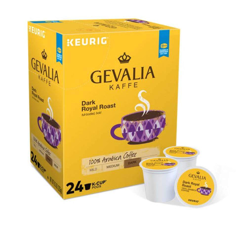 Keurig Coffee Pods K-Cups 16 / 18 / 22 / 24 Count Capsules ALL FLAVORS (24 Pods Gevalia Kaffe - Dark Royal Roast) Keurig Coffee Pods K-Cups 16 / 18 / 22 / 24 Count Capsules ALL FLAVORS (24 Pods Gevalia Kaffe - Dark Royal Roast)