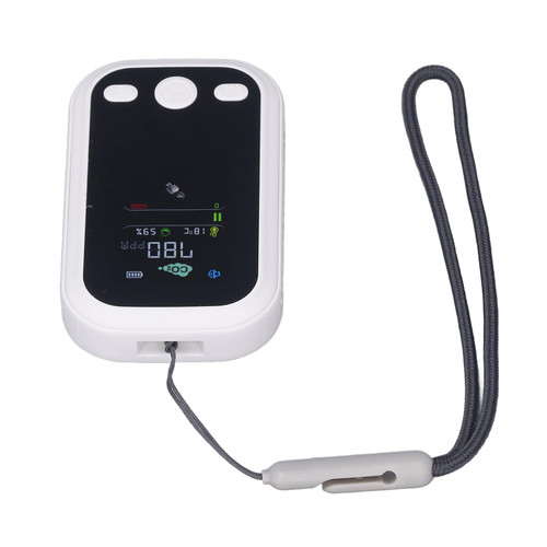 Co2 Detector Tester Monitor Dioxide USB Hanger Air Indoor Air Quality Meters (White)