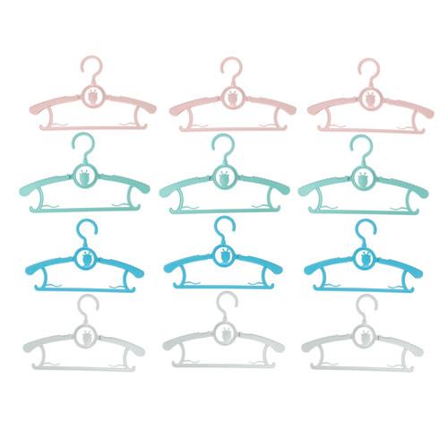 OFFSCH 20pcs Baby Clothes Hanger Baby Closet Dividers Pet Clothes Hangers Extendable Baby Hanger Closet Clothes Hanger Plastic Clothes Hanger Kid Hangers Household Drying Rack Pp Newborn