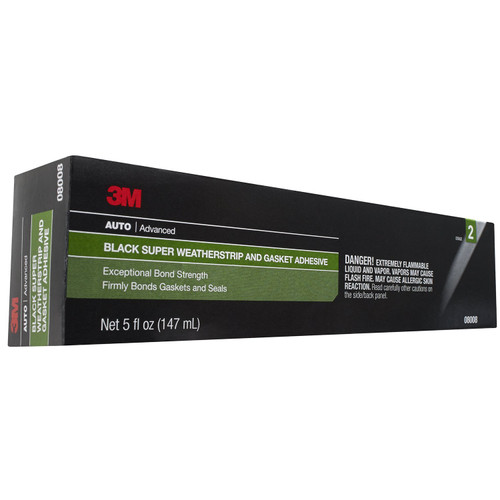 3M 08008 Black Super Weatherstrip Adhesive Tube - 5 oz.