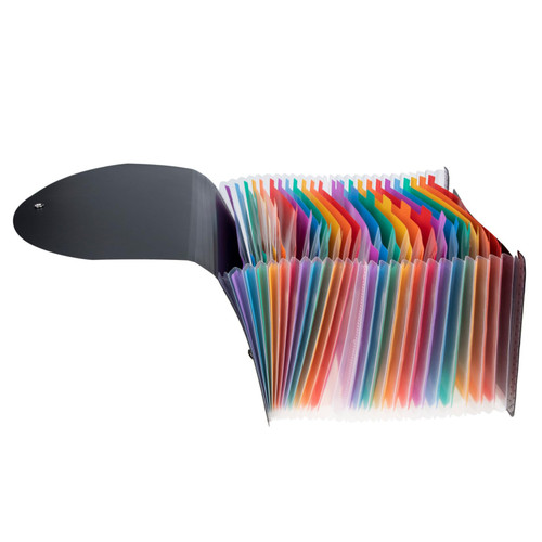 2pcs Accordion Folder Folders Plastic Accordion File Organizer Plastic Folders Plastic Envelopes Document Multi Pocket Accordion Expanding File Filing Folders Folder Rack Pp