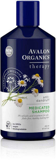 Anti-Dandruff Shampoo Itch & Flake Therapy, 14 Oz, Itch & Flake Therapy by Avalon Organics (Pack of 3)