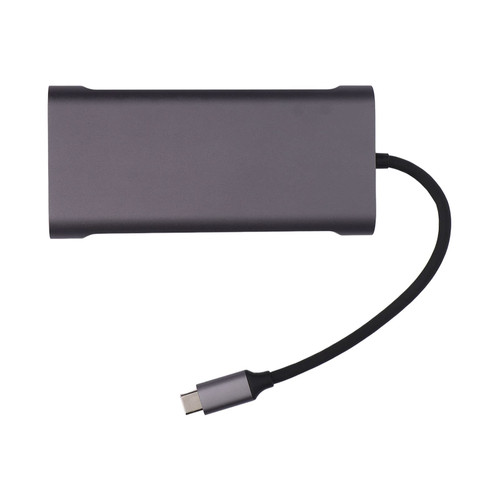 Cuifati USB C Hub,11 in 1 Expansion Docking Station,Type C to PD Hub,USB3.0 3USB2.0 Storage Card Memory Card HD Multimedia Interface VGA RJ45 AUDIO3.5 Dock