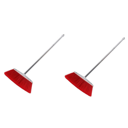 Veemoon 2pcs Ground Handle Metal Broom Handle Broom Kitchen Broom Garbage Cleaning Broom Garbage Sweeping Broom Straw Broom Bathtub Broom Brooms Metal Heavy Duty Brush Nylon Office Floor