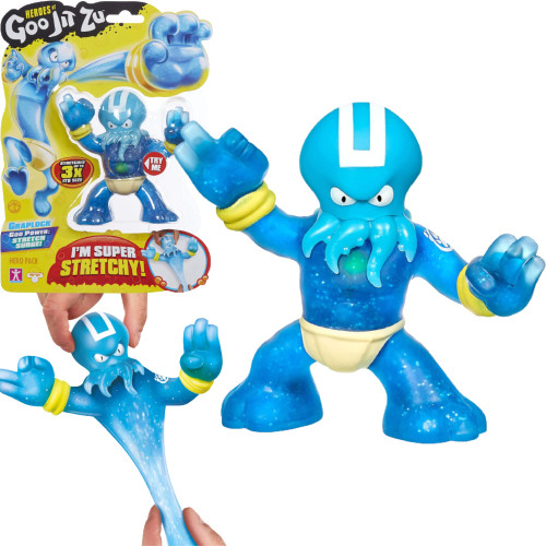 Heroes of Goo Jit Zu - Single Stretchy Octopus Action Figure, Hydro Heroes of Goo Jit Zu - Single Stretchy Octopus Action Figure, Hydro