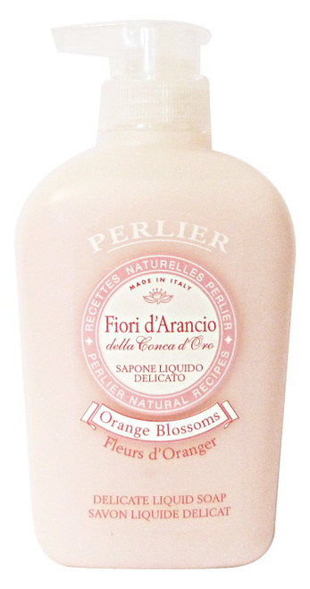 Perlier: "Fiori d'Arancio" Liquid Soap, Orange Blossom Scent, Measuring Cap 10.1 Fluid Ounces (300mL) Bottle [ Italian Import ]