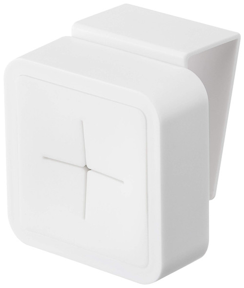 Yamazaki Industries 4250 Sink Door Towel Holder, White, Approx. W 2.2 x D 1.8 x H 2.4 inches (5.5 x 4.5 x 6 cm), Tower, Towel Rack, Under Cabinet