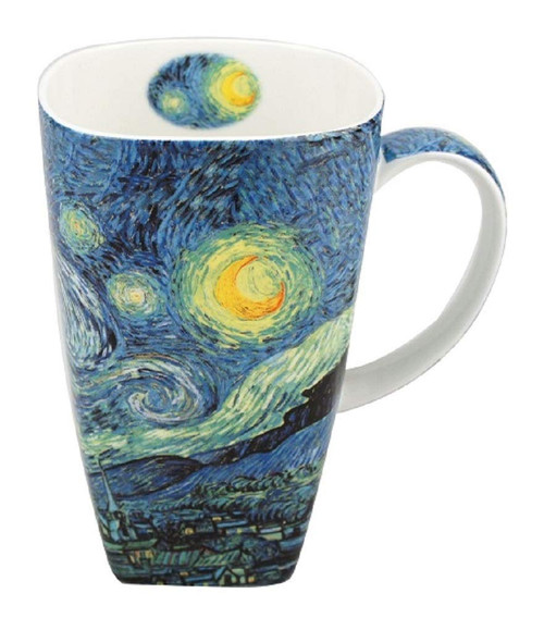 McIntosh Old Master Vincent Van Gogh Starry Night Fine Bone China (19.6 oz) Grande Mug in Matching Gift Box
