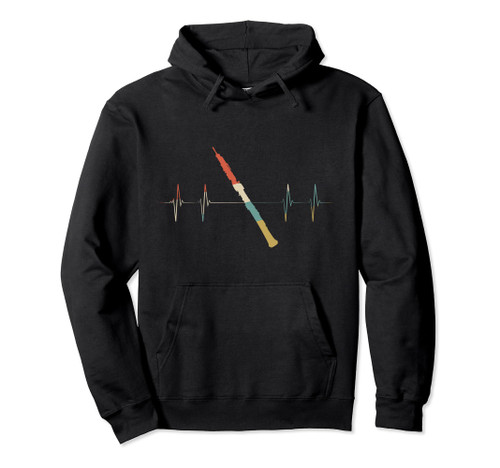 Oboe Player Heartbeat Retro ECG EKG Musician Pullover Hoodie Oboe Player Heartbeat Retro ECG EKG Musician Pullover Hoodie