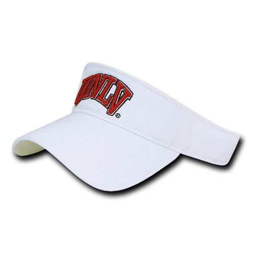 UNLV Rebels Cotton Polo Sun Golf Tennis Visor Cap Hat White