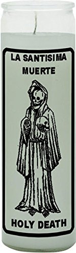 INDIO Holy Death White Candle - Silkscreen 1 Color 7 Day