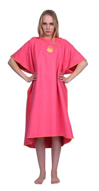 Megawodar Microfiber Poncho Towel for Adult Surf Beach Wetsuit Changing Towel Bath Robe Hooded Poncho -One Size Fit All