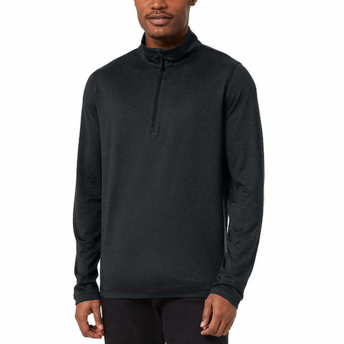32 Degrees Heat Men's Soft Quarter Zip Long Sleeve Pullover Shirt (as1, alpha, x_l, regular, regular, Gray, X-Large)
