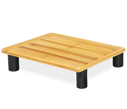 Bamboo Safety Stool Wood One Step Stool for Portable High Riser Steps Platform with Anti-Slip Feet Foot Stool with Solid Wood for Stairs Bed Kitchen Bathroom Cars for Adults Seniors and Kids Training