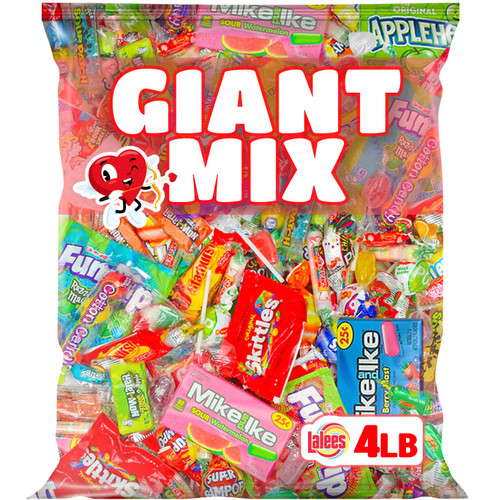 Candy Variety Pack - Pinata Stuffers - 4 Pounds - Bulk Candy - Valentines Candies Favors - Individually Wrapped Candy - Assorted Party Mix - Mixed Big Bag Candy