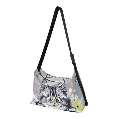 Cat Crossbody Bag for Women,Cat Leather Crossbody Bag Leather Tote Purse Cat Shoulder Bag Leather Purse,4