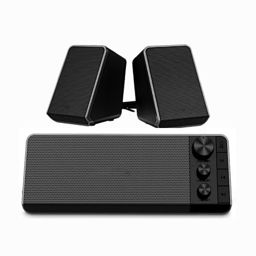 Computer Speakers, USB 2.1 Bluetooth Speakers PC Speakers with 10W Powerful Enhance Bass Multimedia USB Speakers System 10W for Computer PCs and Laptops