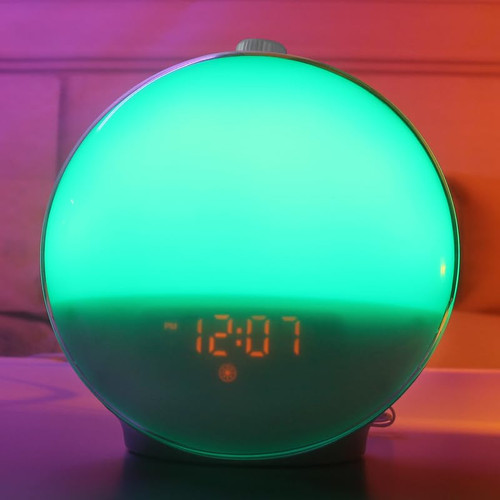 Dekala Sunrise Alarm Clock for Heavy Sleepers Adults Kids, Sunrise Sunset Simulation, FM Radio, Dual Alarms, Natural Sounds, Snooze & Sleep Aid, Ideal for Gift 07