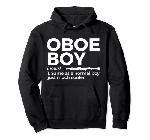 Funny Oboe Boy Definition Oboe Player Pullover Hoodie
