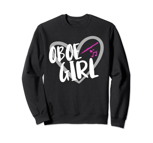 Funny Oboe Girl Heart Oboe Player Sweatshirt