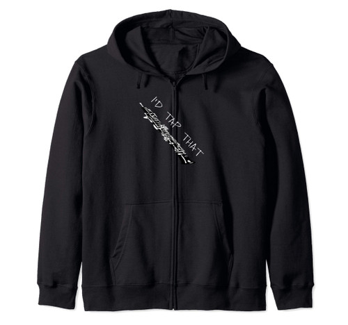 Funny Oboe I'd Tap That Zip Hoodie