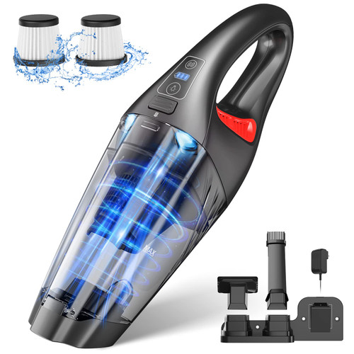 IMINSO Handheld Vacuum Cordless with 9KPA/LED, Lightweight Rechargeable Hand Vacuum Cordless Handheld Car Vacuum, Mini Vacuum, Portable Vacuum for Car/Home, Held Vacuum Dust Busters