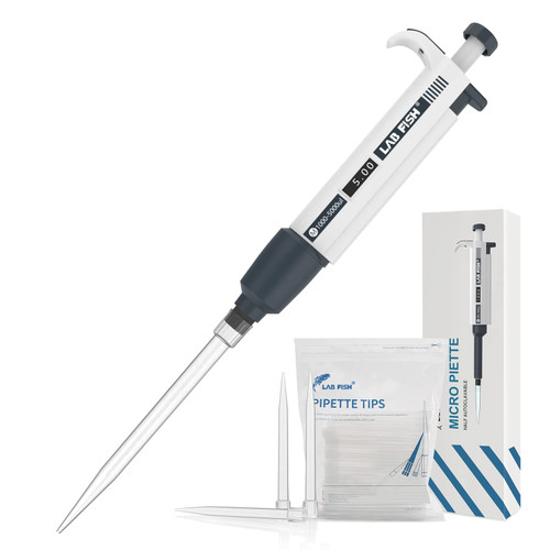 Lab Micropipette 1000-5000ul Single Channel Pipettor,Adjustable Volume