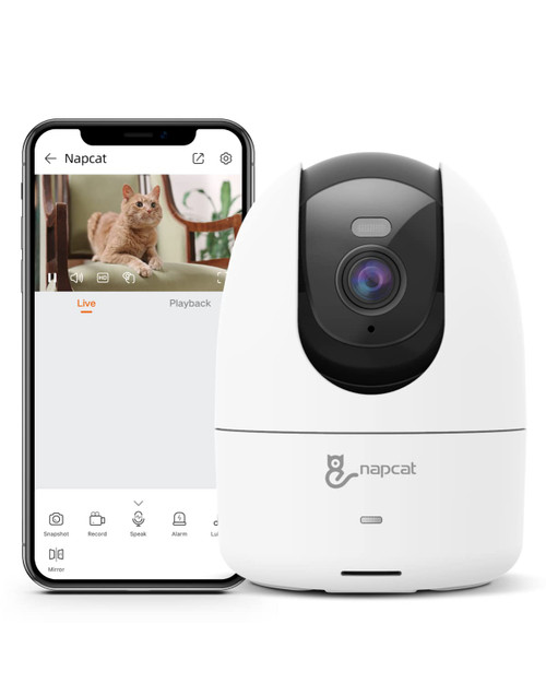 NAPCAT 4MP Pan Tilt Indoor Security Camera, Human Motion Tracking WiFi Cameras for Home Security, AI Detection Baby Monitor, Plug-in Pet Camera with 2-Way Talk, Night Vision, No Subscription NAPCAT 4MP Pan Tilt Indoor Security Camera, Human Motion Tracking WiFi Cameras for Home Security, AI Detection Baby Monitor, Plug-in Pet Camera with 2-Way Talk, Night Vision, No Subscription
