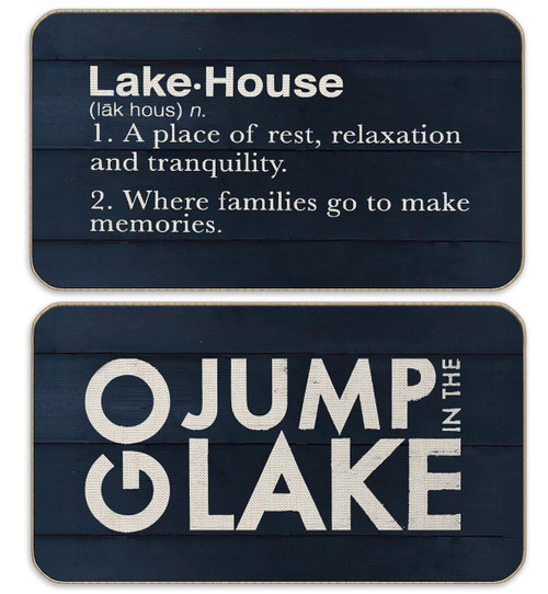 Nogrit Lake House Door mat,Lake House Decor for The Home,Lake House Decor,Lake Door Mat 17x30 Set of 2,Lake House Gifts,Lake House Essentials