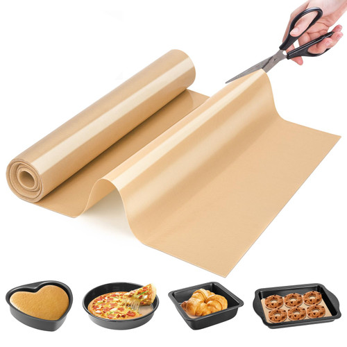 Silicone Baking Mat Roll- Non Stick Best German Macaron Mat- Heat Resistant Silicone Pastry Mat for Baking, Non-slip Countertop Protector Mat, Freeze Dryer Mat for Making Cookie Pie Bread Pizza