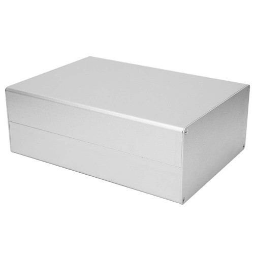 Vomeko Aluminum Project Case Matte Silver DIY GPRS Enclosure Circuit Board Enclosure 80x160x220mm, Arduino Compatible, Heat Dissipation Design, Durable and Sturdy.