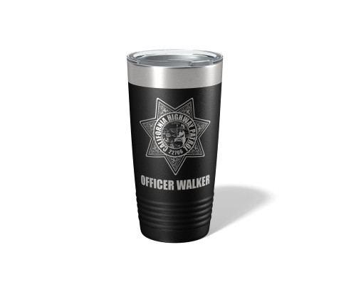 Alterd Industries California Highway Patrol - CHP | Law enforcement | Highway Patrol | Gifts for Officers | Tumbler | Coffee Tumbler | Police Academy | Gift for cops | Badge (20oz Tumbler, Black) Alterd Industries California Highway Patrol - CHP | Law enforcement | Highway Patrol | Gifts for Officers | Tumbler | Coffee Tumbler | Police Academy | Gift for cops | Badge (20oz Tumbler, Black)