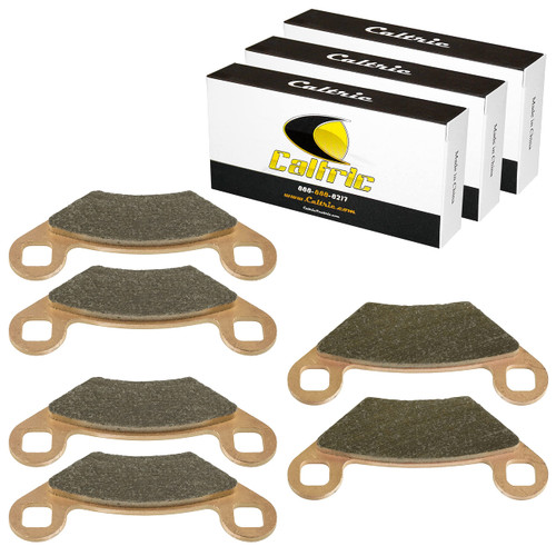 Caltric Front and Rear Brake Pads Compatible with Polaris Hawkeye 2x4 2011/ Sportsman 500 HO 2008-2013