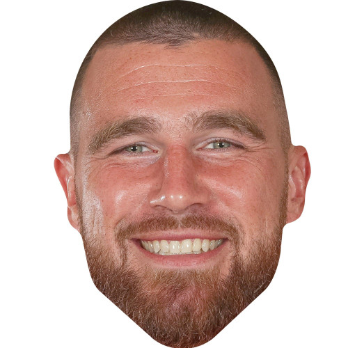 NFL Kansas City Chiefs Travis Kelce Cardboard Big Head, 24in