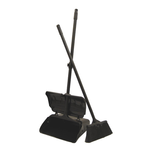 Sunnycare 13" Lobby Dust Pan W/Cover and Broom