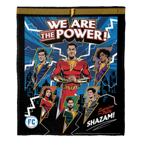 Northwest DC - Shazam Silk Touch Throw Blanket, 50" x 60", We are The Power