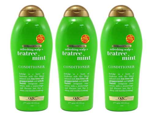 OGX Tea Tree Mint Conditioner Extra Strength 19.5 Ounce (Pack of 3) OGX Tea Tree Mint Conditioner Extra Strength 19.5 Ounce (Pack of 3)