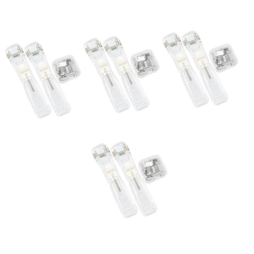 Operitacx 4 Sets Paper Clipper Book Binding Materials Paper Folder Machine Stapler Paper Fasten Clip Dispenser Portable Clam Clip Dispenser Grapadora Abs Desk Binding Machine Student