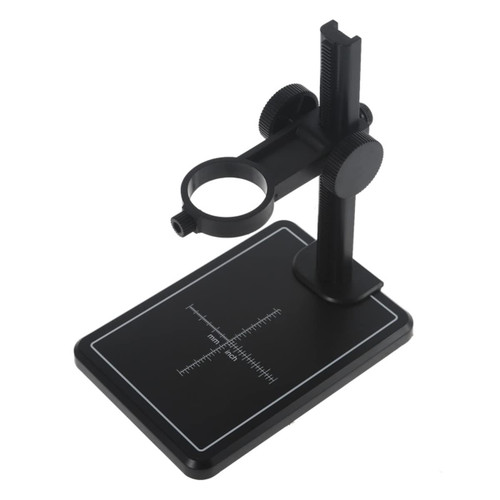 Microscope Kit Microscope Stand 35mm Digital USB Microscope Holder Adjustable Support Bracket Up Down Microscope Lens Adapters (Color : Black)