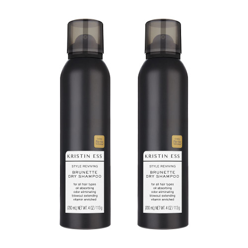 Kristin Ess Hair Brunette Dry Shampoo for Dark + Brown Hair with Vitamin C, For Oily Hair, Dry Shampoo Powder Spray for Women, Vegan, 4 oz - Pack of 2 Kristin Ess Hair Brunette Dry Shampoo for Dark + Brown Hair with Vitamin C, For Oily Hair, Dry Shampoo Powder Spray for Women, Vegan, 4 oz - Pack of 2