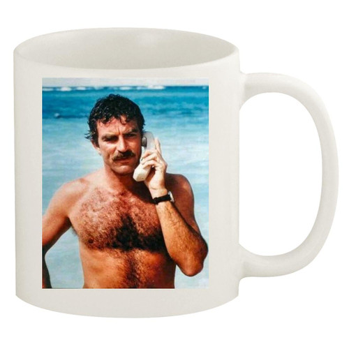Shamrock Solutions Tom Selleck - 11oz White Ceramic Coffee Mug SRS #PDI128464