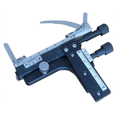 Microscope Adapter Metal Moving Ruler Mechanical, for Biological Microscope Microscope Accessories
