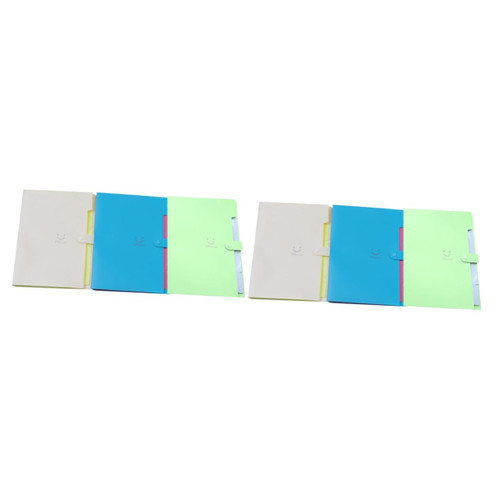 Ciieeo 6 Pcs Expandable File Folders 5 Pockets Accordion Folder File Folder with Snap Closure Expandable Folders Expanding File Folder Paper Folders Paper Organizer Face A4 Wallet