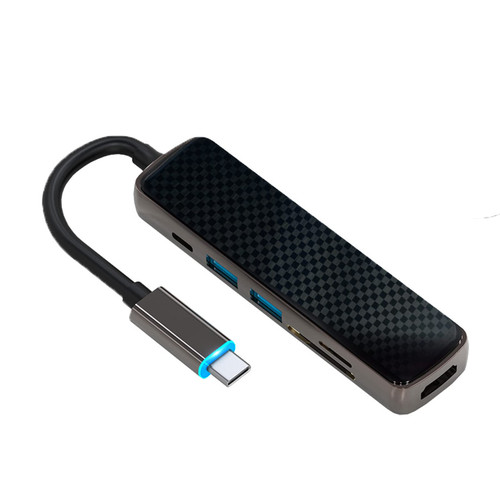 6 in 1 Type-C Docking Station for Docking Station High Speed Data Sync Hub Multiport Adapter