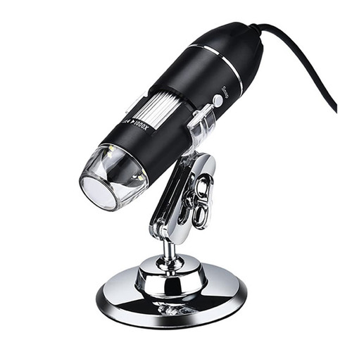Handheld Digital Microscope Accessories 500X 1000X 1600X USB Handheld Portable Digital USB Interface Electron Microscopes with 8 LEDs Bracket Microscope Accessories (Size : 1600X)