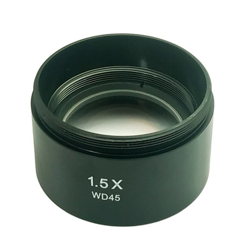 Handheld Digital Microscope Accessories WD45 1.5X Trinocular Stereo Microscope Auxiliary Objective Lens 48mm Thread Microscope Accessories