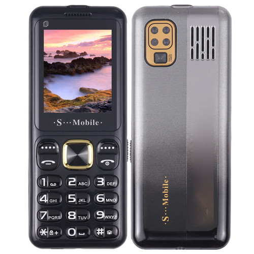 Heayzoki Unlocked Cell Phone, Ultra Thin 2G Mobile Phone Large Button Volume Senior with 3 Card 3 Standby for Elderly(Black)